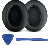 Ersatz-Ohrpolster für Anker Soundcore Life 2 Kopfhörer, Ohrpolster auch passend für Anker Soundcore Life Q20/Q20+/Q20I/Q20BT-Kopfhörer, geräuschisolierender Schaumstoff, strapazierfähiges Leder