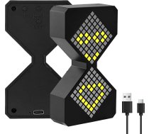 LED digitālais digitālais elektroniskais smilšu pulksteņa gravitācijas kontrolēts taimeris, brīvi regulējams 1-30 minūšu smilšu pulksteņa relaksācijas rotaļlieta virtuves istabai un dzīvojamai iekārtai (melns)