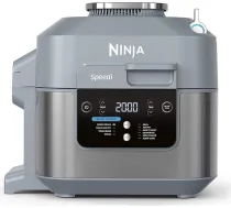 Ninja Speedi 10-in-1 Multi-Cooker, 5,7 l, gaisa fritēze/karstā gaisa fritēze, lēnā cepeškrāsns, dāvana vīriešiem/sievām, jūras sāls pelēka, ON400EU