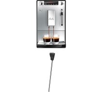 Melitta Caffeo Solo & Milk E953-102, plāns pilnībā automātisks kafijas automāts ar piena putu sprauslu, sudraba krāsā + piena uzgalis pilnībā automātiskiem kafijas automātiem, nerūsējošais tērauds, melns