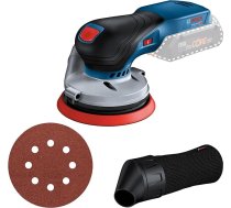 Bosch Professional 18 V sistēmas 18 V akumulatora slīpmašīna GEX 18V-125 (ar slīpēšanas disku (125 mm), 1x slīpēšanas papīru, putekļu maisiņu, bez akumulatora/uzlādētāja)