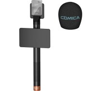 COMICA HR-WM intervijas rokas adapteris Rode Wireless GO/BoomX-D/D Pro/BoomX-U bezvadu Lavalier mikrofonam, mikrofona rokturis ziņojumiem, TV intervijām, video ierakstiem u.c. (ar vējtveri)