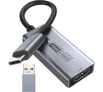 Newhope Video uztveršanas karte, 4K HDMI uz USB C 3.0, 1080P HD 60 kadru sekundē tiešraide un audio ierakstīšana spēļu, straumēšanas, mācību, konferenču, konferenču vajadzībām