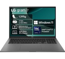 LG gram 17 collu klēpjdators Viegls Intel Lunar Lake klēpjdators Windows 11 Home, gram AI, Copilot + PC, gram Link, Anti-Glare WQXGA 16:10 IPS displejs, 17Z90TL-G.AU8BG - Melns