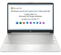 HP 1 15s-fq3215ng 15,6 collu, 1920 x 1080 pikseļu, Intel Celeron N4500, 4 GB, 128 GB SSD, Windows 11 Home S režīmā