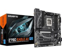 GIGABYTE Z790 Eagle AX LGA 1700 Intel Z790 ATX pamatplate ar DDR5, M.2, PCIe 5.0, USB 3.2 Gen2X2 Type-C, Intel Wi-Fi 6E, 2.5GbE LAN, Q-Flash Plus, EZ-Latch