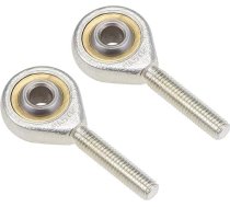DealMux 5 mm stieņu galu gultņi M5 x 0,8 mm stieņu galotnes lodveida savienojums ar vīrišķo vītni, 2 gab., iepakojumā