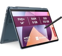 Lenovo IdeaPad Flex 5 14" WUXGA skārienjūtīgais portatīvais dators - (AMD Ryzen 7 5700U, 8 GB RAM, 512 GB SSD, Windows 11 Home, WiFi 6) - Akmens zils, ekskluzīvs Amazon