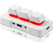 3 pogas Mini tastatūra Bezvadu USB 2 in 1 Mehāniskā spēļu tastatūra Karstā taustiņa pielāgota programma ar RGB LED spēļu OSU biroja darbam