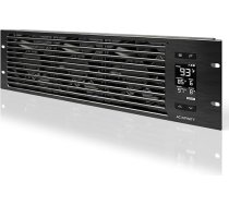 AC Infinity CLOUDPLATE T9-N - 19 collu statīva ventilators 3U gaisa plūsmas padevei AV mājas kinozāles tīkla iekārtu dzesēšanai Servera IT aprīkojums