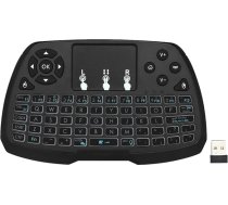 Docooler 2,4 GHz bezvadu tastatūra ar skārienpaliktni, pele, rokas tālvadības pults ar 4 krāsu apgaismojumu Android TV Box Smart TV PC piezīmjdatoram