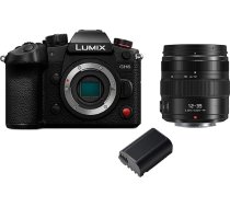 Panasonic LUMIX GH6 un LUMIX 12-35mm F2.8 objektīvs, 25,2 MP bezspoguļa kamera ar 5,7K 60 kadru/s/4K 120 kadru/s, neierobežotu C4K/4K 4:2:2 10 bitu video ierakstīšanu, 7,5 soļu 5 asu dubulto attēla stabilizāciju