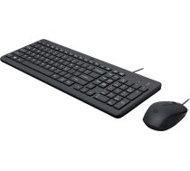 HP 150 vadu peles un tastatūras kombinācija, 1600 DPI, ergonomisks dizains un klusa darbība, F12 funkcijas, LED indikatori, USB-A ports