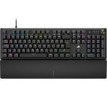 Corsair K70 CORE RGB mehāniskā vadu spēļu tastatūra ar plaukstas balstu, sarkani MLX Line slēdži, SOCD, ABS krāsoti taustiņi, skaņas izolācija, poga