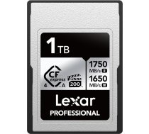 Lexar Professional CFexpress 4.0 A tipa 1TB, CFe karte ar ātrumu līdz 1750MB/s, VPG200, 8K video CF karte, atmiņas karte, saderīga ar Sony Alpha un Sony FX kamerām