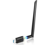 EDUP AC1300M WLAN Stick USB 3.0 WLAN adapteris 6dBi noņemama antena 802.11 AC Dual Band (5GHz 867Mbps + 2.4GHz 400Mbit/s) tīkla pieslēgvieta atbalsta Wi-Fi Hotspot stacionārajam datoram ar Windows/Mac OS