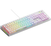 Glorious Gaming GMMK 3: Mehāniskā tastatūra, Pilna izmēra 100 %, modulēta Dichtungssystem, dubultā PBT tastatūras, alumīnija slīpēšanas plate, karstā nomaiņa (3/5 kontakti), amerikāņu QWERTY - Weiß