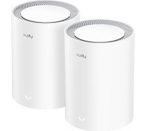 Cudy Dual Band BE3600 Wi-Fi 7 Wi-Fi Mesh sistēma, 3,6 Gbps 160 MHz, pārklājums līdz 200 m², 3 gigabitu pieslēgvietas, Multi-VPN saderība, Cudy App Control, M3600 2-Pack