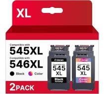 Coloran PG-545 CL-546 XL saderīga ar Canon 545XL 546XL tintes kasetne, kas saderīga ar Pixma MX495 TR4550 TR4551 MG2550s MG2555s TS3150 TS3151 MG3050 MG3050 MG3050 MG303030 (1 melna 1 krāsaina)