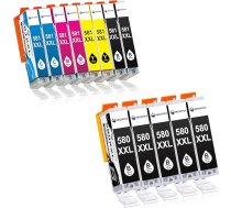 580 581 XXL PGI-580 CLI-581 XXL printeru kasetnes, kas saderīgas ar Canon Pixma TR8550 TS705 TS6350a TS705a TS6350a TS705a TS6350a TS9550 TS6150 kasetnēm (iepakojumā 13 gab.)