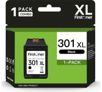 HP 301 melnas krāsas tintes kasetne - HP Deskjet 1000, 1050, 1510, 2050, 2510, 2540, OfficeJet 2620, 2622, Envy 4500, 4502, 5530, 5532 (1 melna) (1 melna)