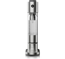 WMF Element One ūdens gāzētāja - pilnībā automātiska nerūsējošā tērauda burbuļu mašīna ar 3 pakāpēm, vietu taupošs dizains, elegants soda pagatavotājs un gāzēts dzēriens, kas sniedz patīkamu sajūtu ar vienu pogas pieskārienu, sudr