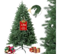 Mākslīgā Ziemassvētku eglīte 180 cm - 100% PE Ziemassvētku eglīte Mākslīgā, kā īsta, injekcijas veidā veidota Nordmann egle - blīva un reālistiska - izturīgs metāla statīvs