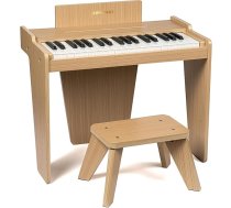 Bērnu klavieru klaviatūra, 37 taustiņu digitālās klavieres bērniem, mūzikas apguves instruments, koka klavieres meitenēm un zēniem (Oak Basic)