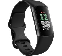 Fitbit Google Charge 6 aktivitāšu uzraugs ar 6 mēnešu Premium dalību, 7 dienu baterijas darbības laiku, Google Wallet un Google Maps