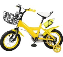 12 collu bērnu velosipēds, pedāļu velosipēds ar stabilizatoriem un grozu, augstuma regulējami bērnu velosipēdi, bērnu zēnu un meiteņu bērnu velosipēdu stabilizatori, uzlabots bērnu velosipēds, treniņiem, braukšanai ārā