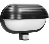 MUSAM, dārza gaismeklis ar 180° kustības sensoru, 1x60W, E27, IP44, ar slēģi, plastmasas, melns
