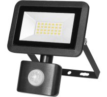 FARO S LED prožektors ar PIR 20W, 1600lm, IP44, 4000K, alumīnija + stikls