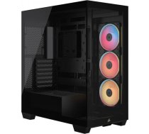 Korpuss 3500x lxr link tg mid-tower melns