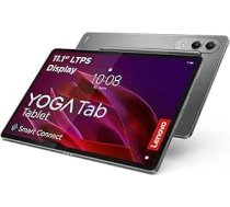 Lenovo Yoga Tab planšetdators | 11,1 collu 3,2K LTPS displejs | 16:10 | Qualcomm Snapdragon 8 Gen 3 | 12 GB RAM | 256 GB atmiņas | Qualcomm Adreno 750 Graphics | Android 15 | Luna Grey | Ietver Tab Pen Pro