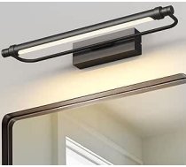 LED spoguļlampa melna 40 cm vannas istabas lampa Spoguļlampa neitrāli balta sienas gaisma Vannas istabas lampa 230 V 12 W 4000 K kabineta gaisma 840 lūmenu bez apgaismojuma