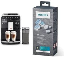 Melitta Caffeo Barista TS Smart - Pilnībā automātisks kafijas automāts - ar piena sistēmu - aplikācijas vadība - tiešās izvēles poga - divu kameru pupiņu konteiners - melns (F850-102) & Siemens Multipack TZ80003A