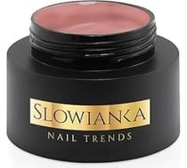 Slowianka Nail Trends Construction Gel, UV LED gēls, tumšs ķermeņa pārklājums, nelīmeņojošs, 50 g, nav pašizlīdzinošs, veidošanas gēls želejveida nagiem, veidošanas gēls UV lampai, rozā krāsā