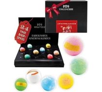 Hallingers Genuss Manufaktur Vannas bumbiņas Adventes kalendārs - 24 Wellness vannas bumbas, roku darbs, Spa aromāti, Wellness dāvana sievietēm, meitenēm, pašaprūpes smaržas vannas burbuļi, Wellness Ziemassvētku kalendārs 2025