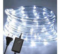 30 m LED gaismas caurule āra gaismām, 720 gaismas caurule āra gaismām, ūdensizturīga LED šļūtene, ar taimeri un 8 gaismas caurulītes režīmiem, āra iekštelpām, kāzu svinībām, Ziemassvētku dekoratīvajam apgaismojumam (vēsā baltā krās