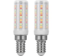 WI-FI viedā E14 RGB LED spuldze, 4 W, 400 LM AC 230 V, krāsu maiņa ar mūzikas sinhronizāciju, 16 miljoni DIY krāsu, daudzkrāsaina aptumšojama, saderīga ar Alexa Home App (2 gab.)