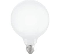 EGLO E27 LED dimmable spuldze, lodveida spuldze, 7,5 W (ekvivalents 60 W), 806 lūmeni, silti balta spuldze, 2700 K, opālbalta spuldze, G125, diametrs 12,5 cm