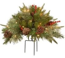 ite und mehrfarbige LED, wetterbeständig, 45,7 cm, dekoratives Arrangement für Haustür, Veranda, Terrasse, Garten oder Innenurlaub