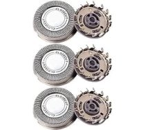 3 Stück HQ4 Ersatzklingenköpfe, Kompatibel Mit Philips Rasierern HQ56, HQ55, HQ4+, HQ3, HQ6843, HQ300, HQ64 Und HQ916