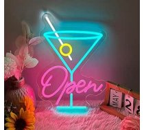 28,5 x 40 cm LED izkārtne, 28,5 x 40 cm LED izkārtne, neona izkārtne, sienas rotājums, gaismas izkārtne, neona gaismas rotājums bāriem, kafejnīcām, dzimšanas dienas svinībām, sanāksmēm (USB strāvas savienojums, ar montāžas piederumiem)