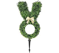 Dekorativer Garten Hasenstecker, verleiht dem Garten eine skurrile Note, Kunststoff, Heimdekoration, Bodenstecker für den Innenhof im Freien, Rasen, Typ+2 55cm, Mit Lichtern