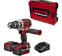 Einhell profesionālais akumulatora triecienurbjmašīna TP-CD 18/60 Li-i BL Power X-Change (Li-Ion, 18 V, bez sukas, 60 Nm, trieciena ātrums 32000 apgr./min, iekļauts 2x 4,0 Ah akumulators un lādētājs)