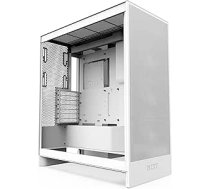 NZXT H7 Flow RGB | Mid-Tower ATX gaisa plūsmas korpuss ar RGB ventilatoriem | Atbalsta apakšējos ventilatorus tiešai GPU dzesēšanai | 360 mm viena rāmja ventilators | Balts