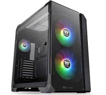 Thermaltake View 51 TG ARGB Edition Black | PC korpuss | E-ATX saderīgs | 2 x iepriekš uzstādīti 200 mm ventilatori | 4 mm rūdīts stikls | Black