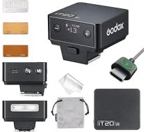 GODOX IT20 N kameras zibspuldze, IT20N TTL mini zibspuldzes, atjaunošanās laiks 1,5 sekundes, saderīga ar Nikon Z6III Z8 Z5 Z50II Z50 Z50 Zfc Z6II Z30 Z6 Z50II Z7II Z8 Z9 D3500 D850 D810 D7 500 D5600 (melna)