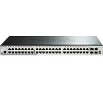 D-Link DGS-1510-52X/E, 52 portu viedā pārvaldāmā gigabitu staka komutators (48x 10/100/1000 Mbit/s porti, 4x 10G SFP+) - tikai ES barošanas kabelis